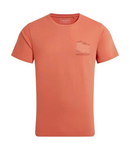 Mens Lucent Ii Mountain Back Print Short-sleeved T-shirt Sahara Craghoppers