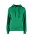 Sweat À Capuche Basic Femme Vert Build Your Brand-1