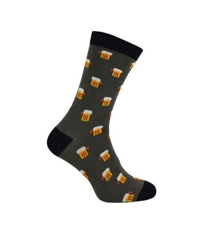 1 Pack Mens Novelty Patterned Bamboo Socks
