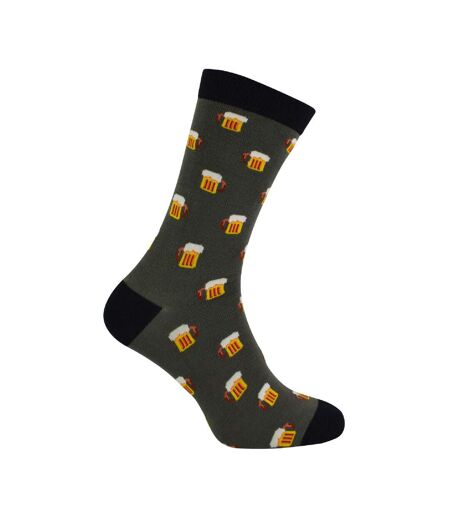 1 Pack Mens Novelty Patterned Bamboo Socks