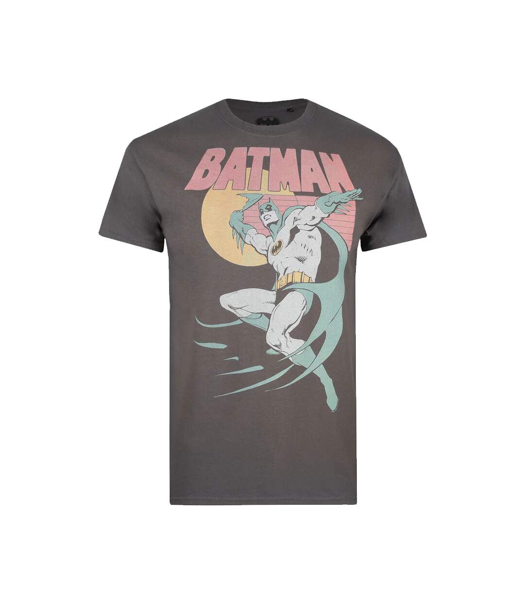 Batman T-Shirt Mens 70's (Charbon de bois) - UTTV1164