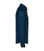 Mens linen long-sleeved shirt peacock blue Spasso-3