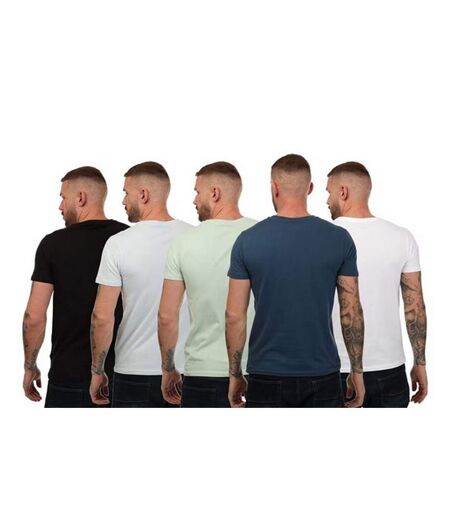 Pack Of 5  Mens Ventmans T-shirt  Black Navy Grey Duck And Cover