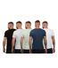 Pack Of 5  Mens Ventmans T-shirt  Black Navy Grey Duck And Cover-2