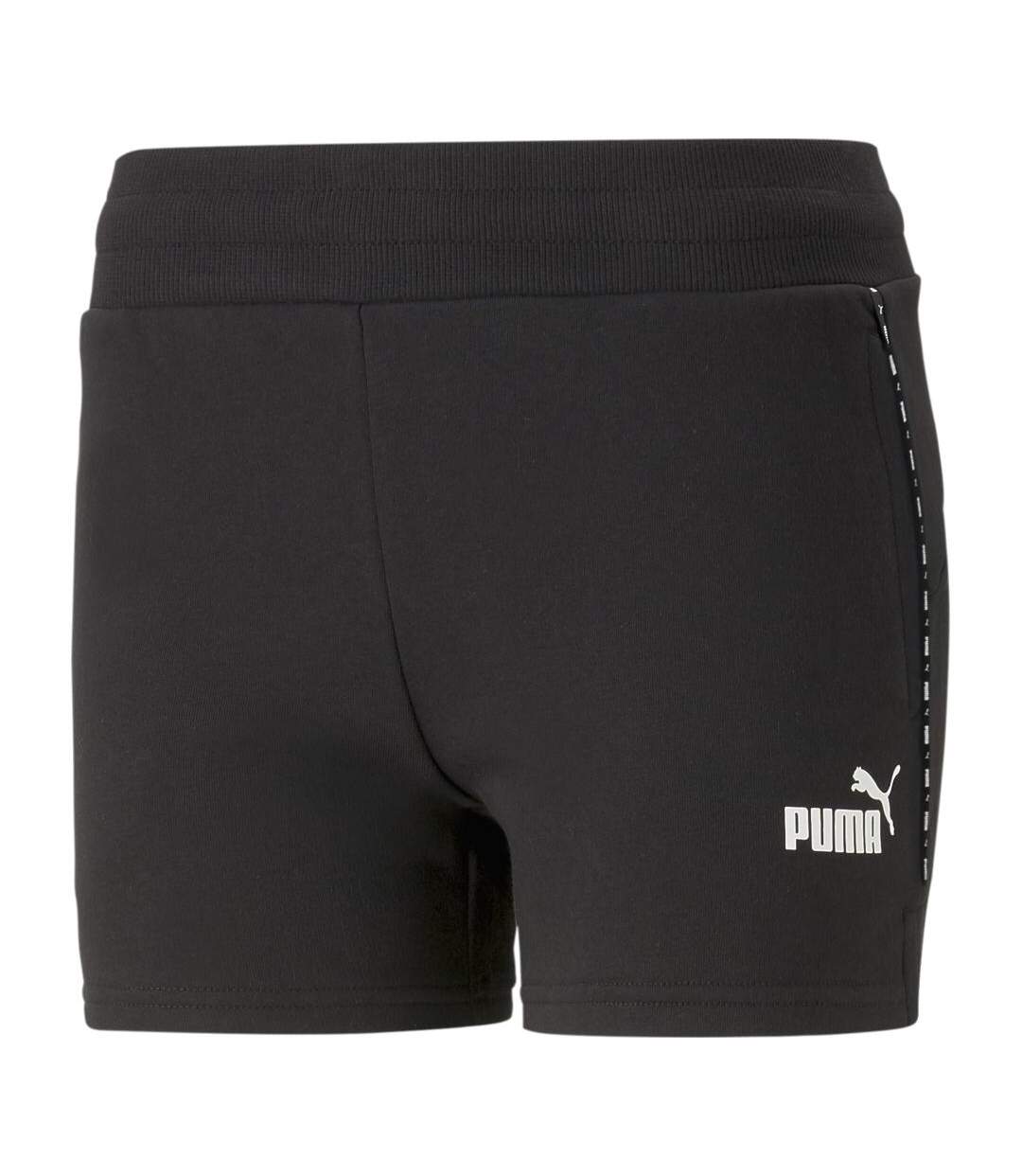 Short Noir Femme Puma Power Tape - L