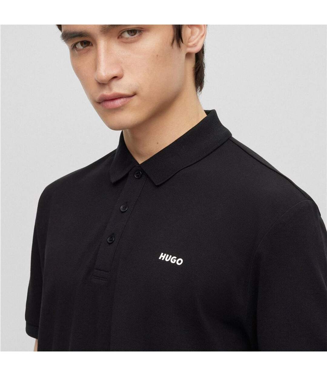 Polo Donos Homme Noir Hugo-3