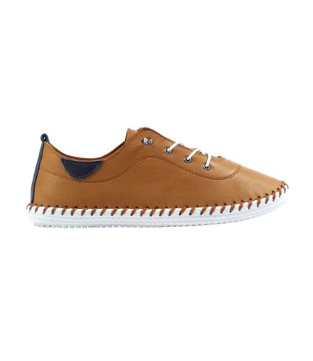 Tennis st ives femme marron clair Lunar