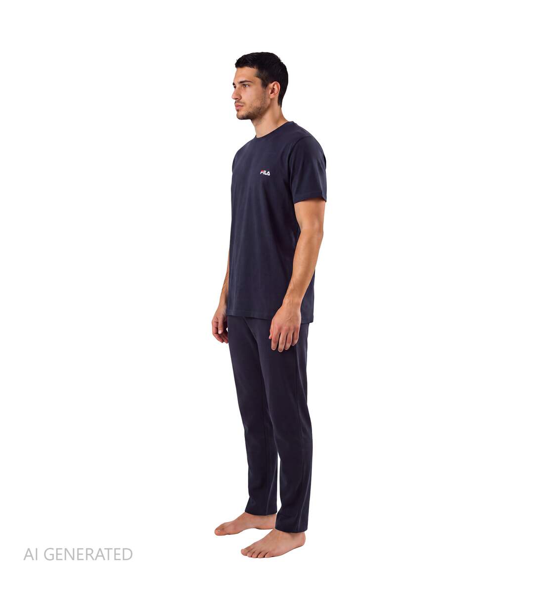 Ensemble pyjama long homme en coton jersey FPW1281 Fila-3