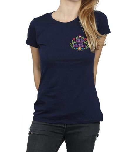 Disney - T-shirt COCO SEIZE YOUR MOMENT - Femme (Bleu marine) - UTBI14229