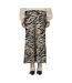 Jupe beige/marine femme jdy urba-2