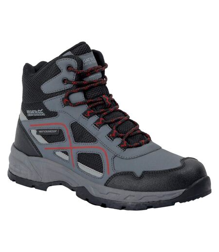 Bottines De Marche Vendeavour Homme Granite Rouge Regatta