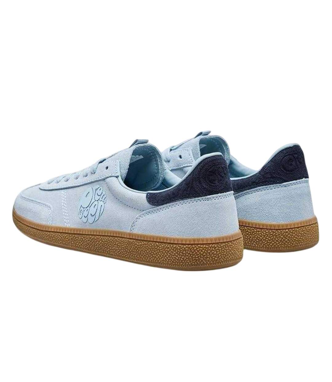 Mens Suede Trainers Powder Blue Pretty Green-2