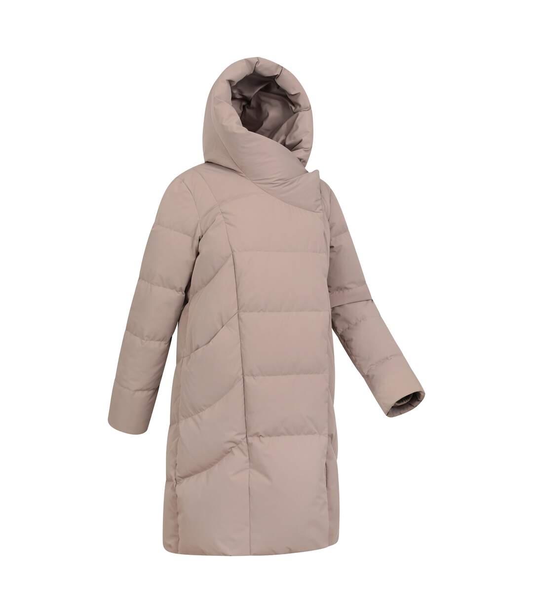Womens/ladies Cosy Extreme Ii Wrap Down Jacket Taupe Mountain Warehouse-4