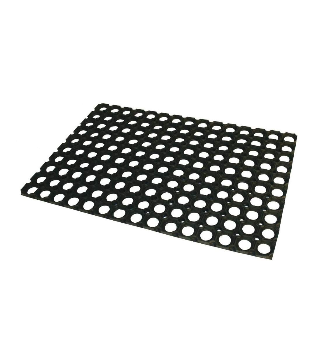 JVL Rondo Rubber Ring Door Mat (Black) (15.8 x 23.6in) - UTST2514