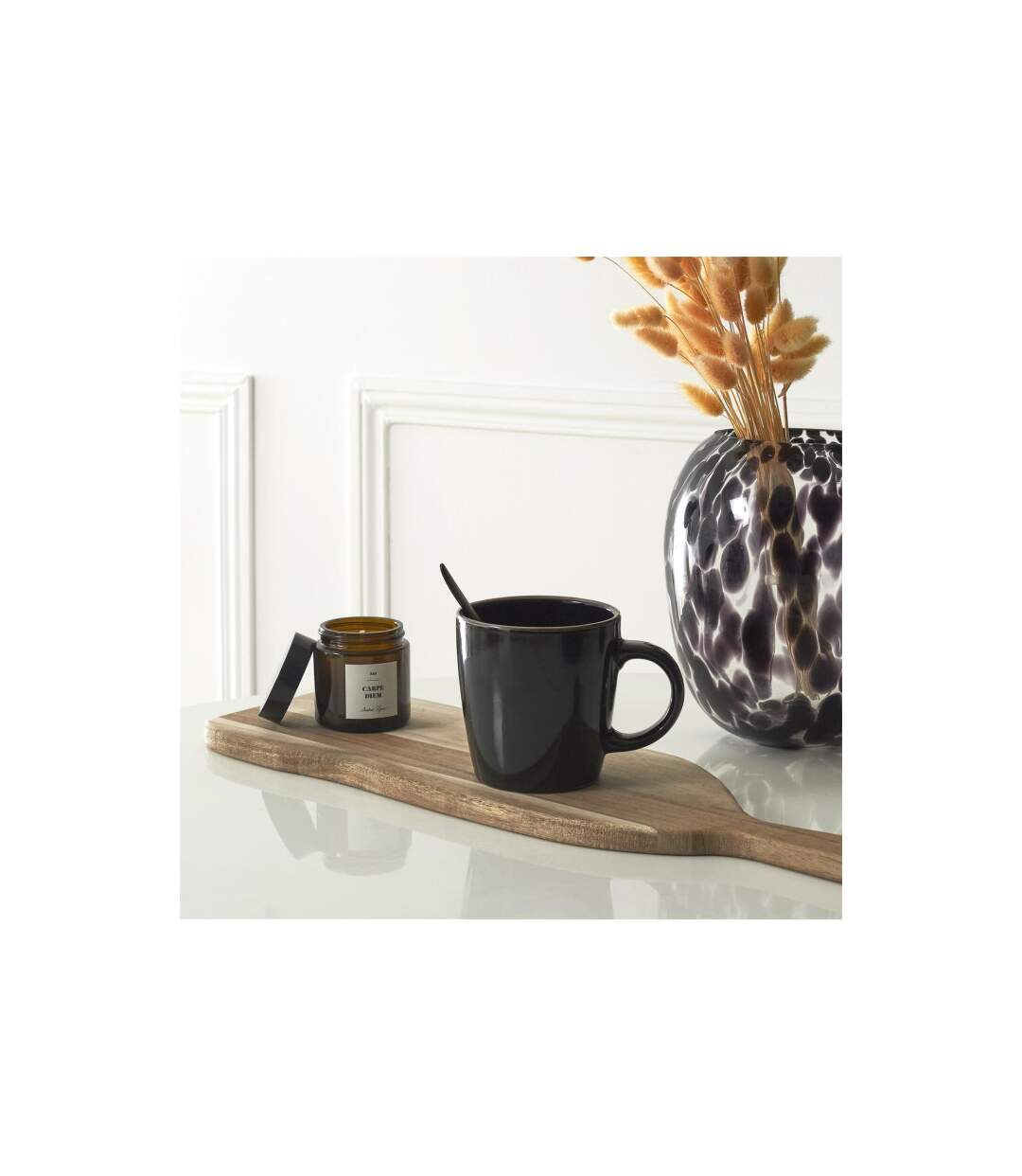 Lot de 6 Mugs en Céramique Lounge 40cl Noir-5