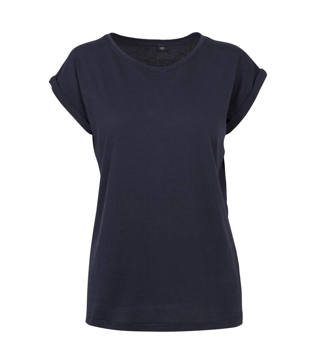 T-shirt Femme Bleu Marine Build Your Brand-1