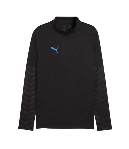 Mens Individual Cup Drill Top Black Blue Puma