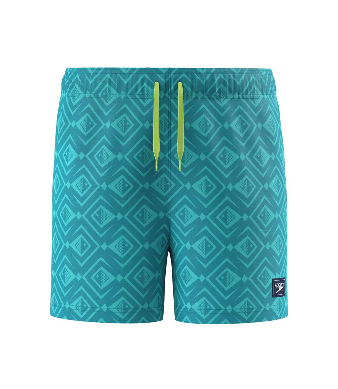 Mens Volley Geometric Swim Shorts Turquoise Speedo-1