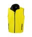 Mens core printable soft shell bodywarmer yellow/black Result-1