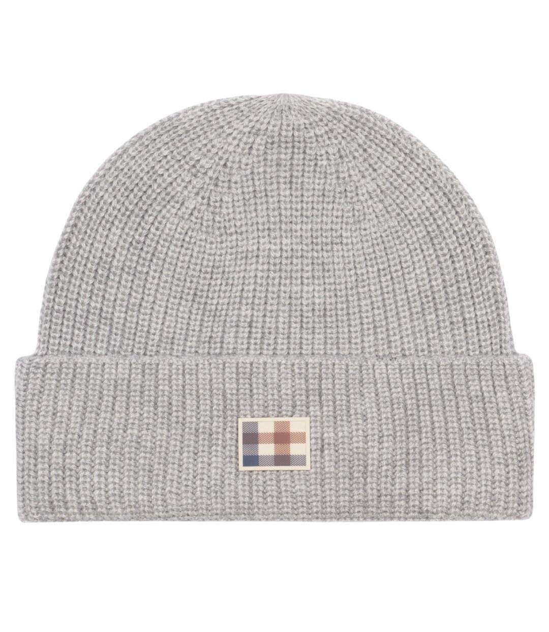 Unisex Adult Active Wool Blend Beanie Light Melange Aquascutum-1