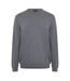 Mens Crew Neck Regular Long-sleeved Sweatshirt Medium Grey Boss-1