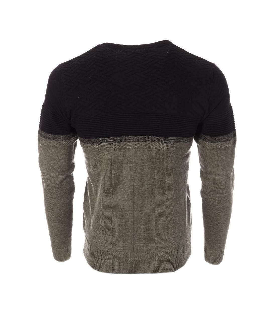 Pull noir/gris homme  rms26 61008-2
