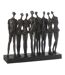 Statuette Figurine en Résine 8 Personnes 38cm Noir-1