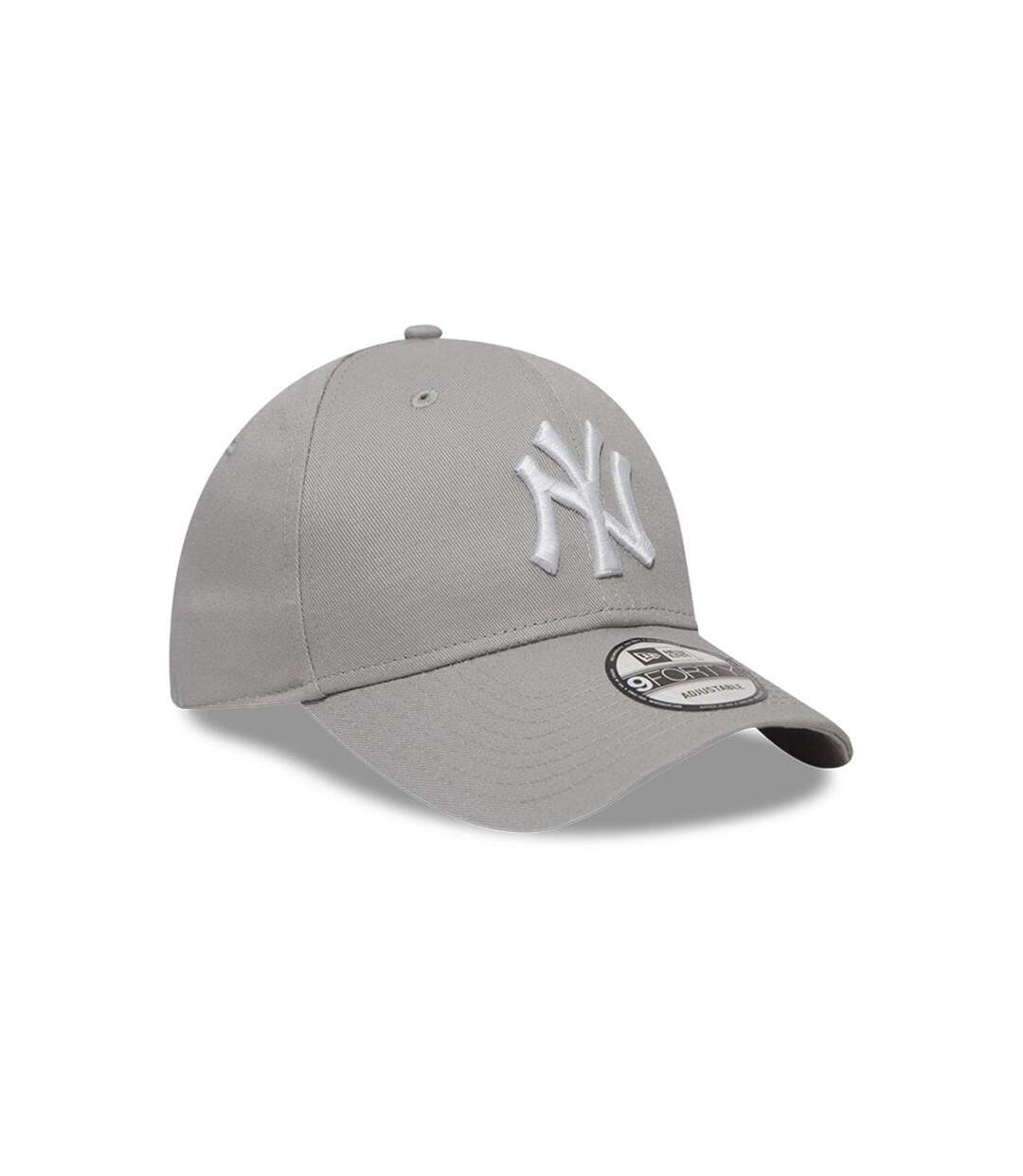 Embroidered Logo Adjustable Baseball Cap Grey New Era-2