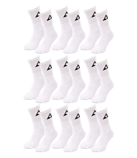 Chaussettes Homme LE COQ SPORTIF 9 Paires CREW BLANC