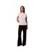 Womens/ladies Foil Relaxed Fit T-shirt White Calvin Klein-1