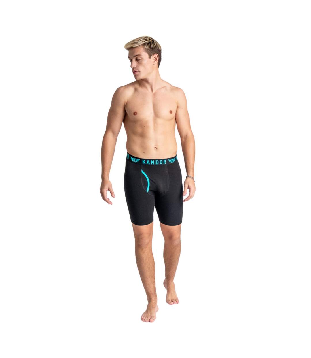 Boxers trunken homme turquoise vif Kandor-3