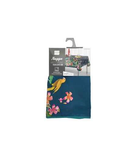 Nappe Antitache Tropical Vintage 150x240cm Bleu