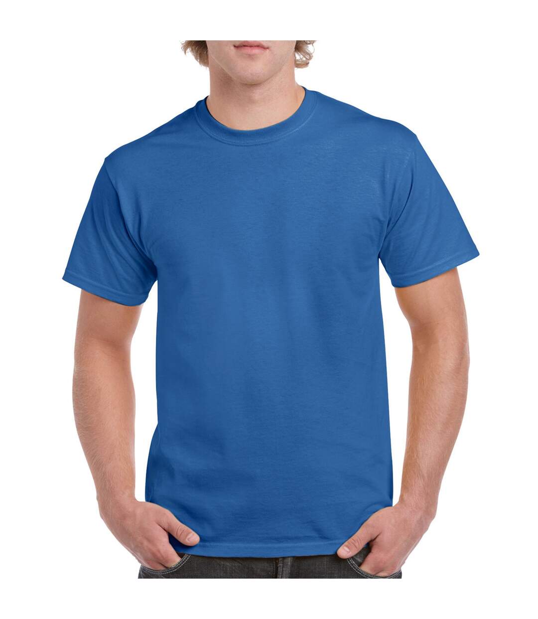 T-shirt Adulte Bleu Roi Gildan-1