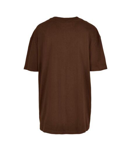 T-shirt Femme Marron Foncé Build Your Brand