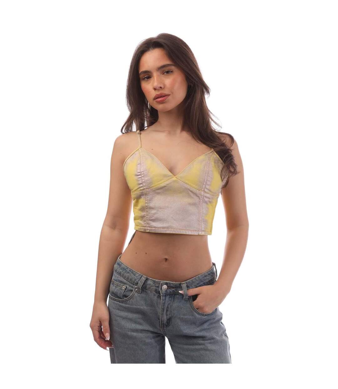 Haut Court De-fulvy Femme Jaune Beige Gland Diesel-2