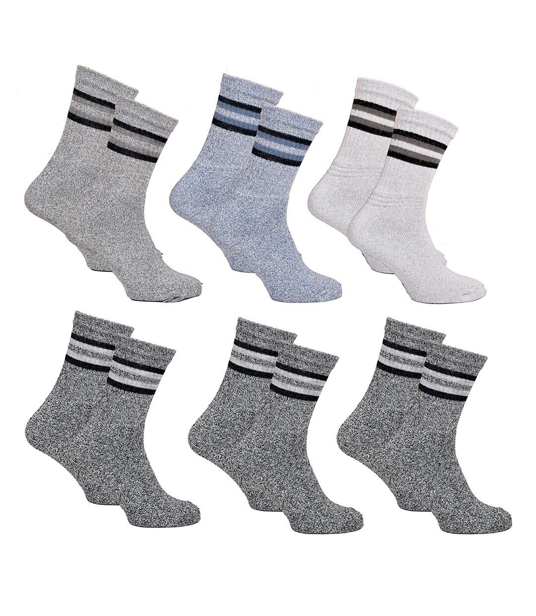 Chaussettes de Travail LA RURALE pour Homme Résistance et Qualité Pro Pack de 6 paires Bouclette