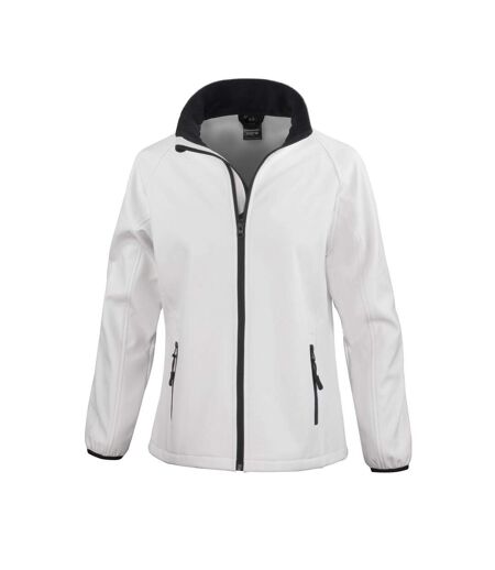 Veste Soft Shell Imprimable Pour Femmes/dames Blanc Noir Result Core