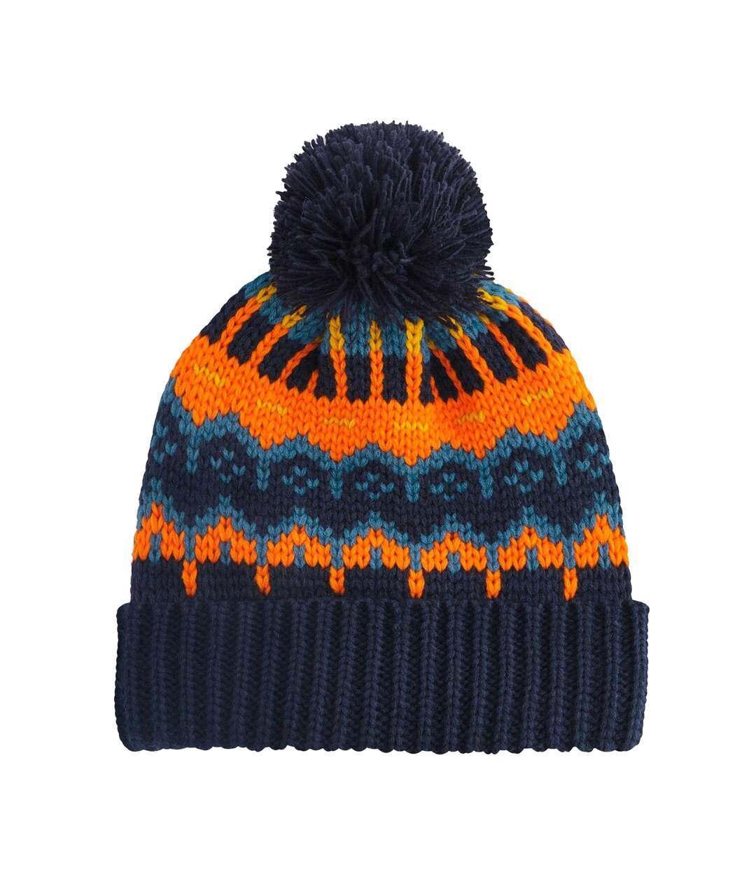 Unisex Adult Retro Skiing Beanie Blazing Blue Beechfield-2