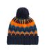Unisex Adult Retro Skiing Beanie Blazing Blue Beechfield-2