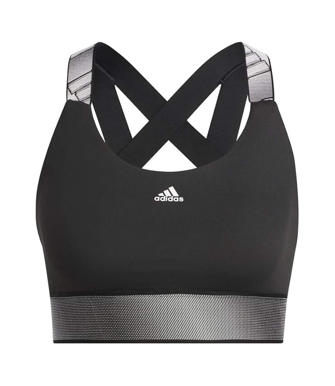 Brassière De Sport Adlife Femme Noir Marron Clair Adidas-2