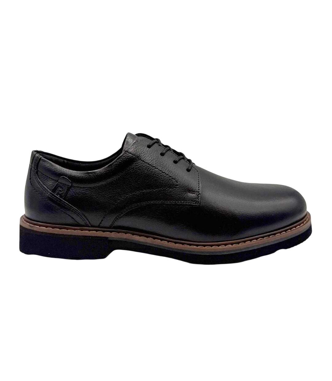 Mens Charlee Leather Derby Shoes Black Rockport-1