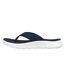 Womens/ladies go walk flex splendour flip flops navy Skechers