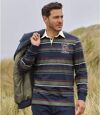 Men's Striped Jersey Polo Shirt  Atlas For Men