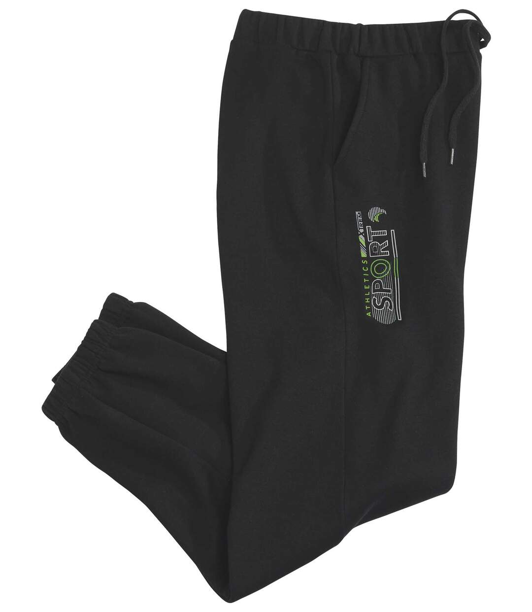 Pantalon de survêtement en molleton homme noir