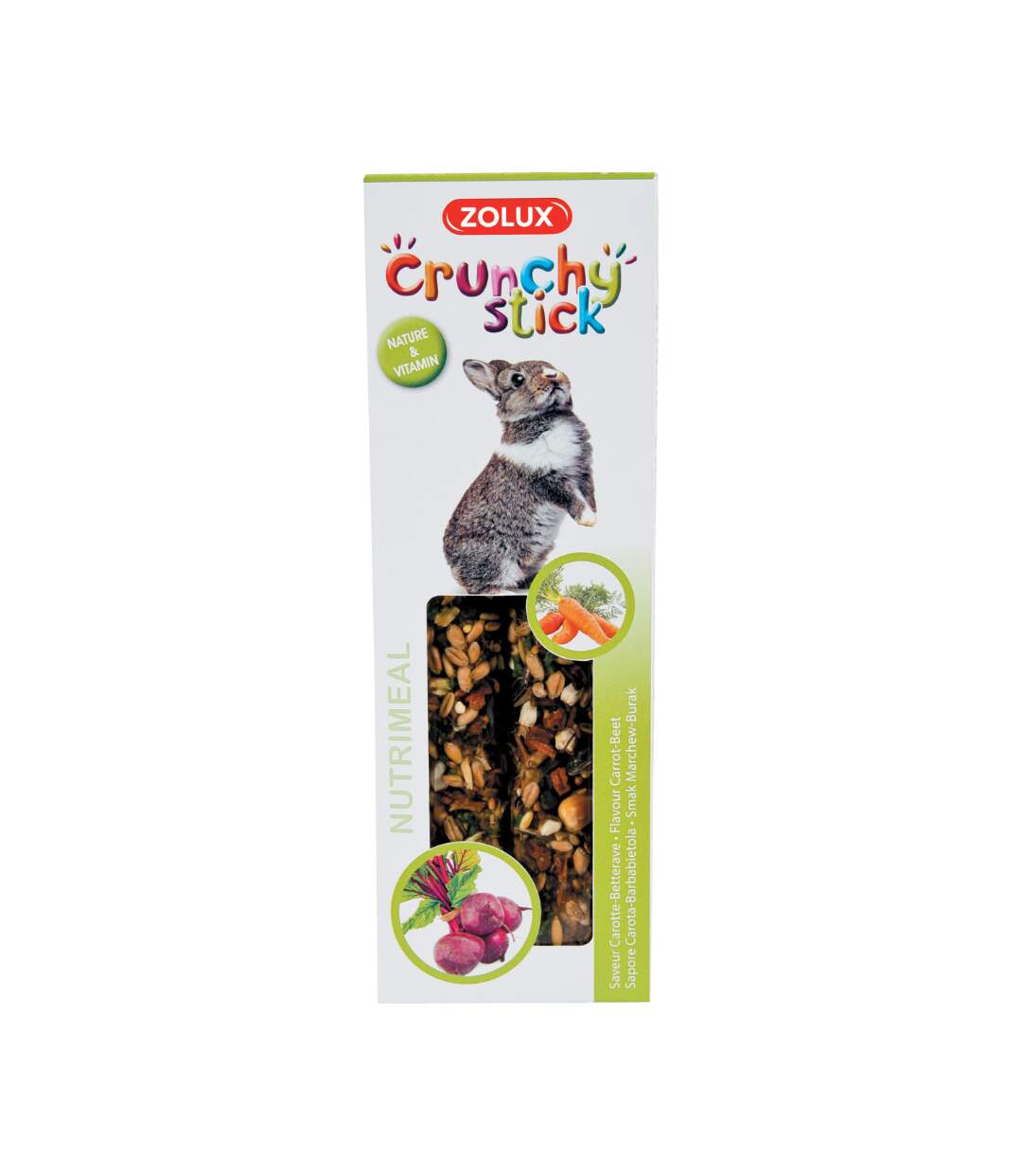 Crunchy stick pour lapin saveur carottes et betterave (Lot de 3)