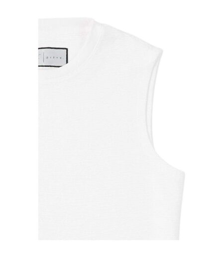 Débardeur Sans Manches Homme Blanc Prevu