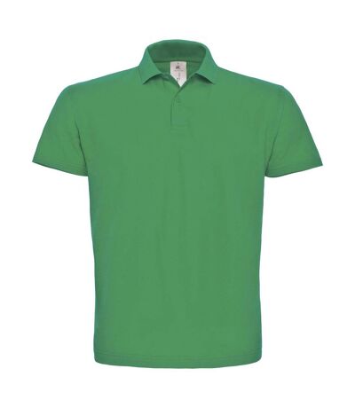 Mens id.001 cotton polo shirt kelly green B&C