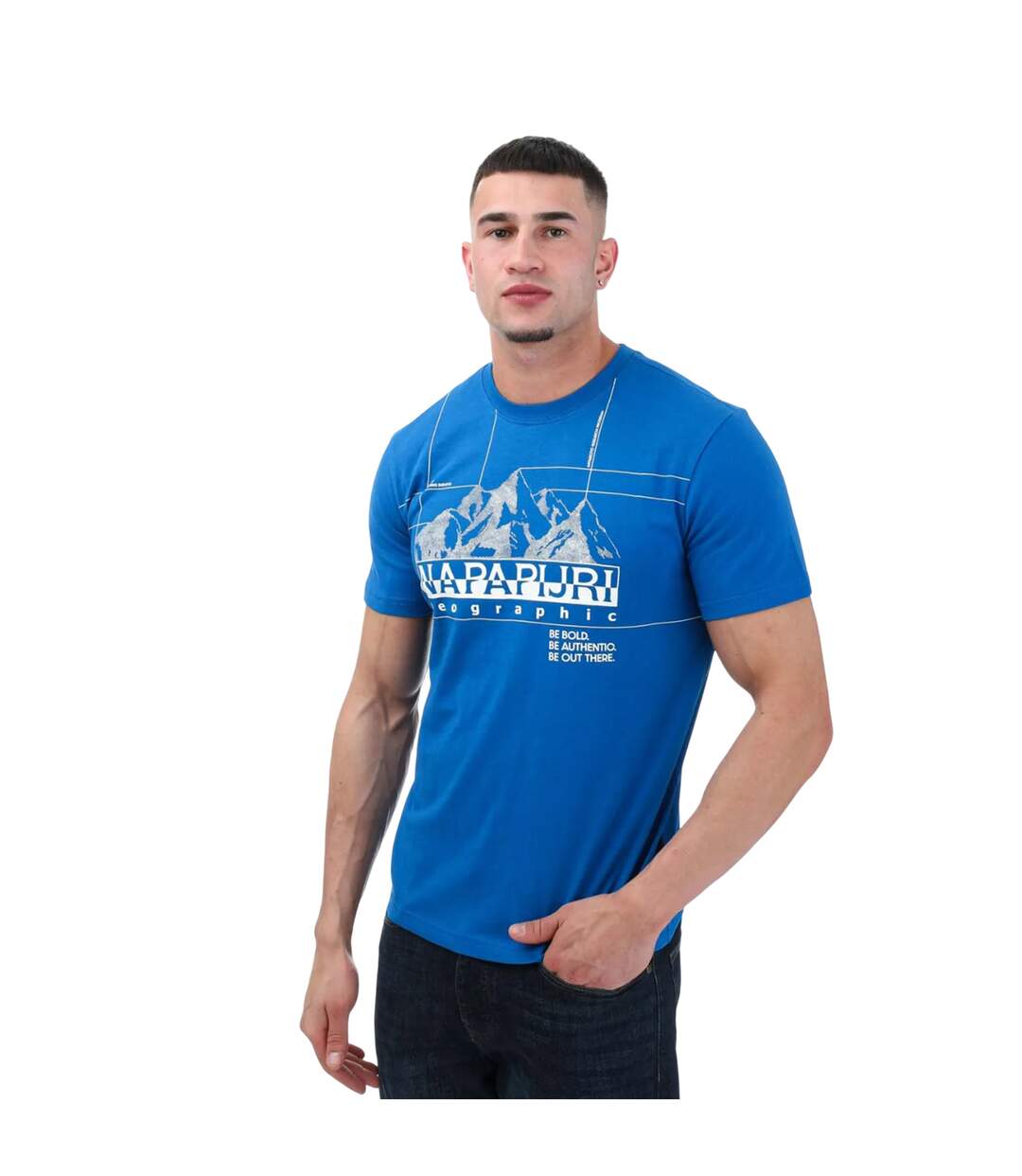 T-shirt S Frame Homme Bleu Napapijri-2