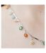 Colourful Rainbow Flower  Indie Boho Daisy Charms Dangle Choker Summer Necklace