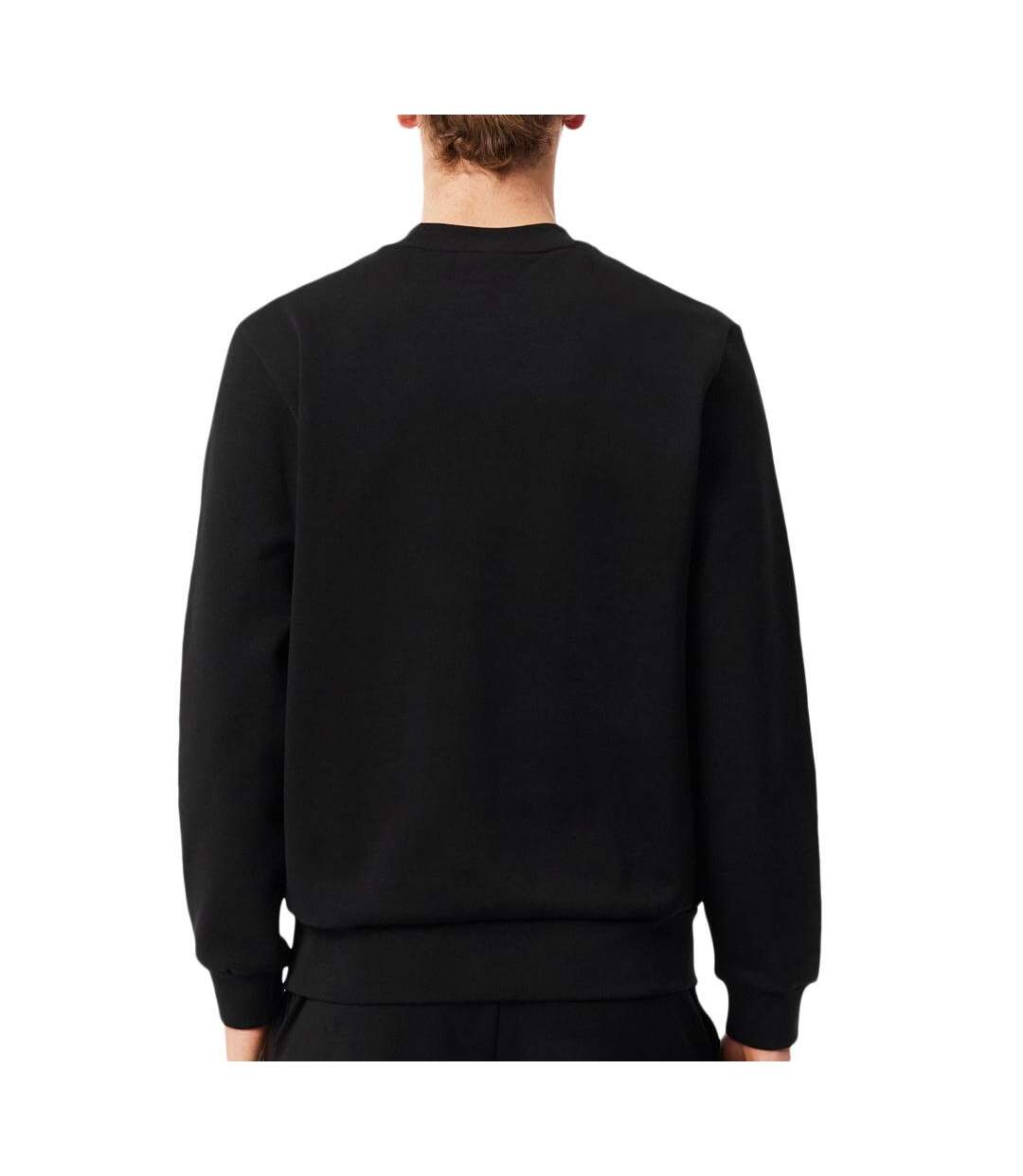 Sweat noir homme lacoste sh9608-2